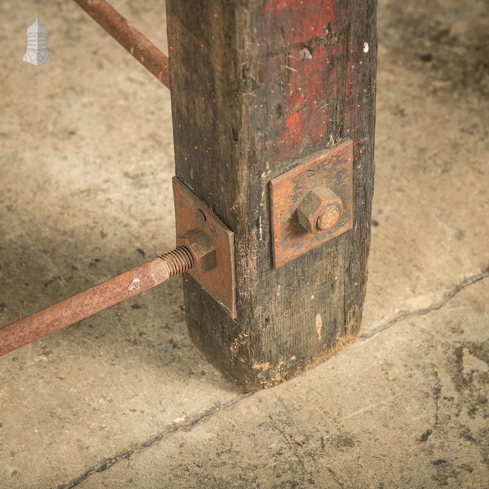 Industrial Workbench Table, Workshop Trestle Vintage Coffee Table