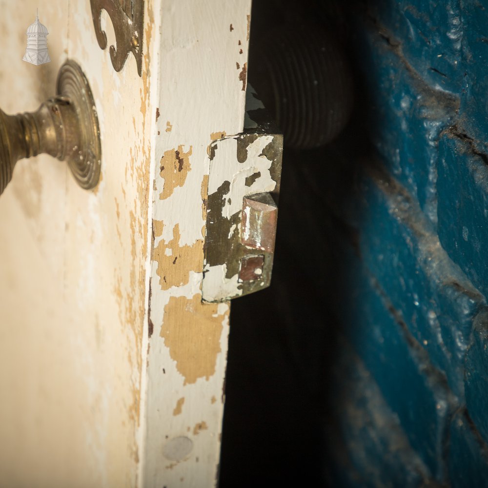 Moulded Panel Door, 4 Panel, Distressed Paint