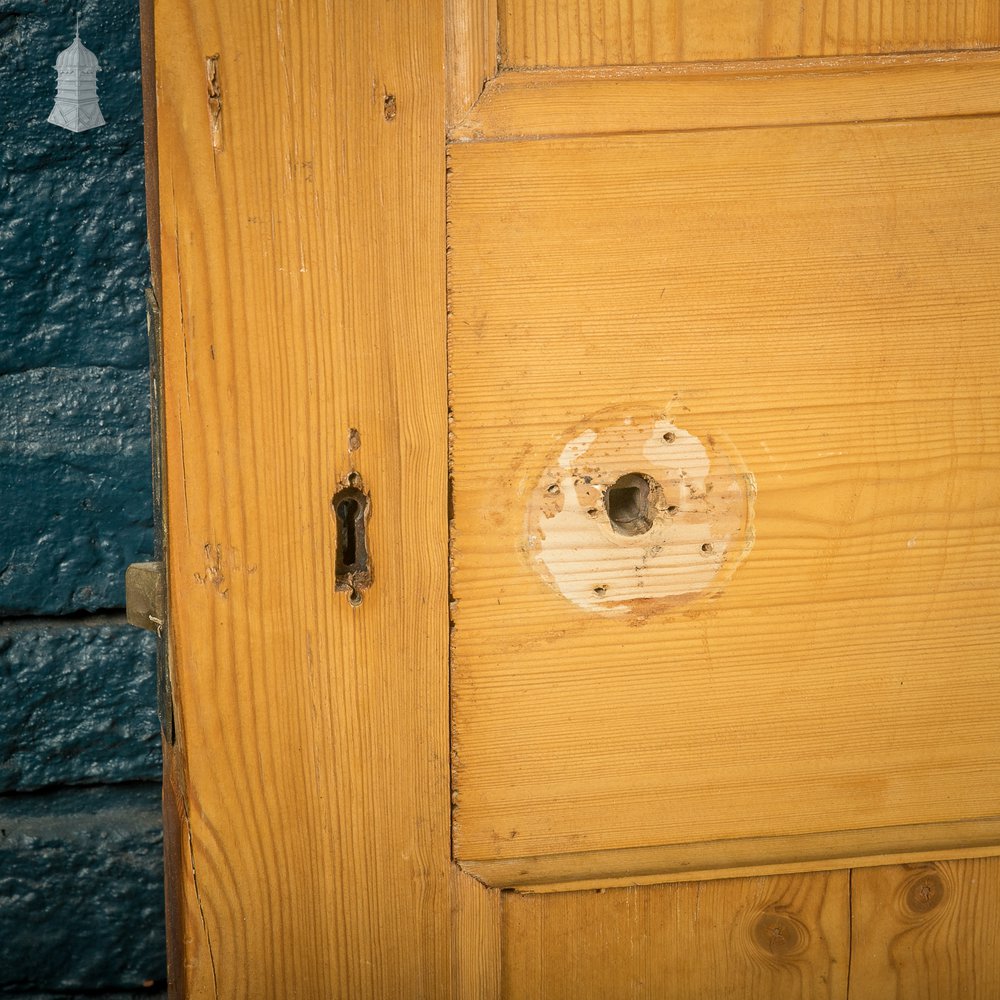 Paneled Internal Door, 9 Panel Pine with Moulded Rails