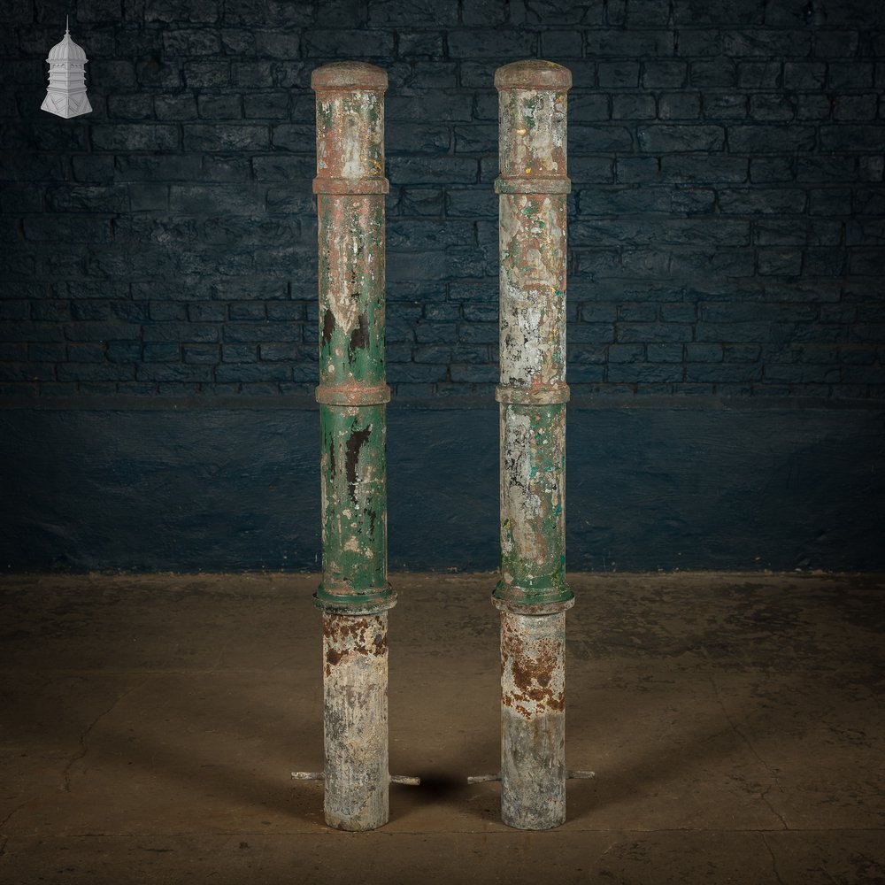 Cast Aluminium Bollards, Pair