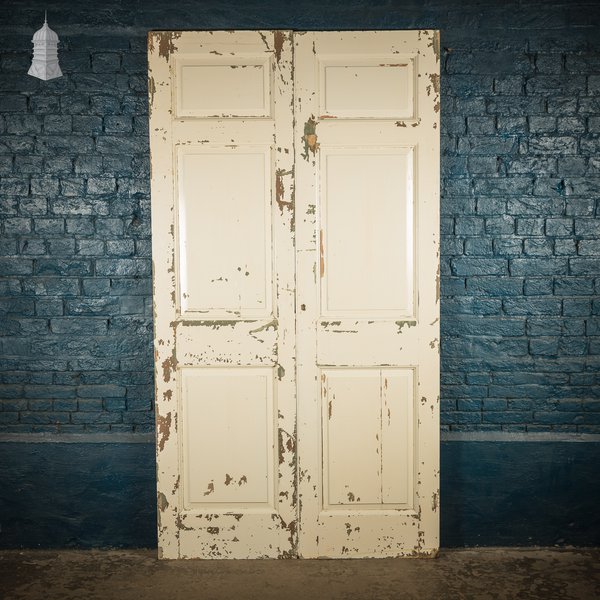 Three-panel Cupboard Doors, Pair