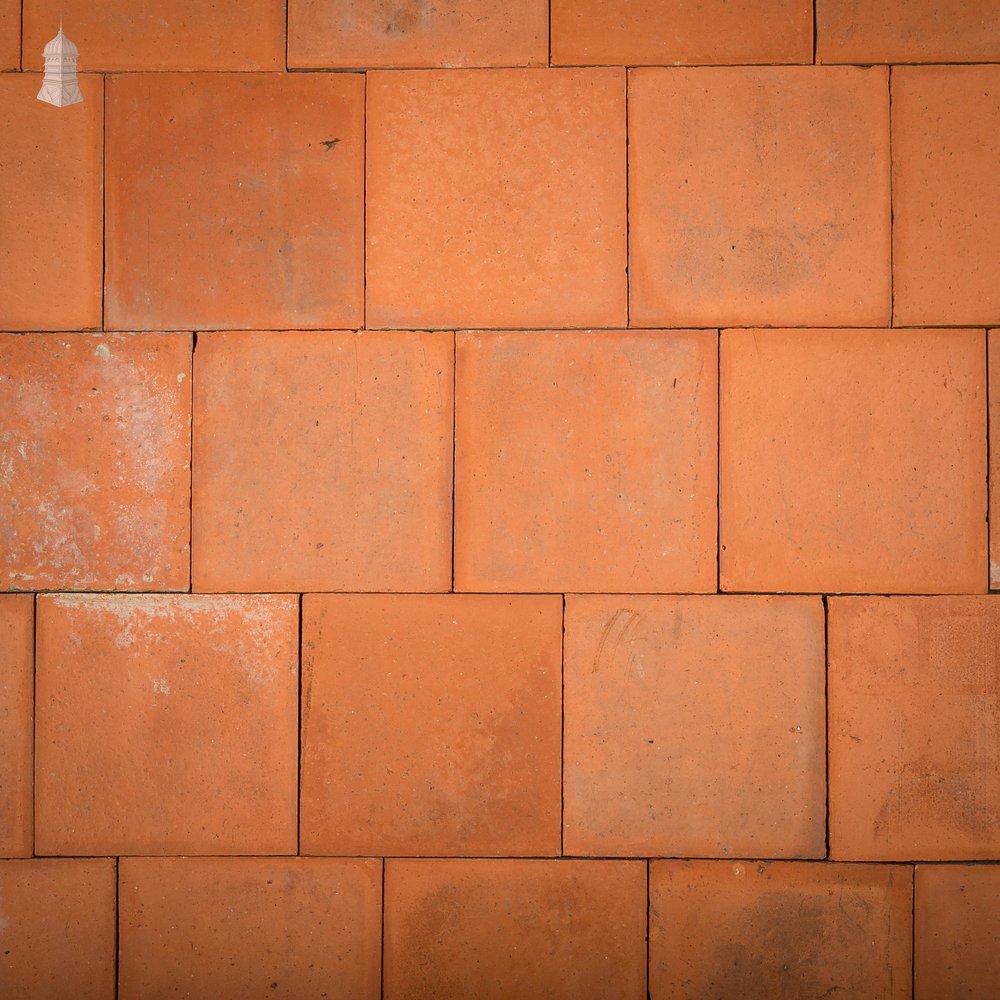 Red Quarry Tiles, 6 x 6  - Batch of 91 - 2.1 Square Metres