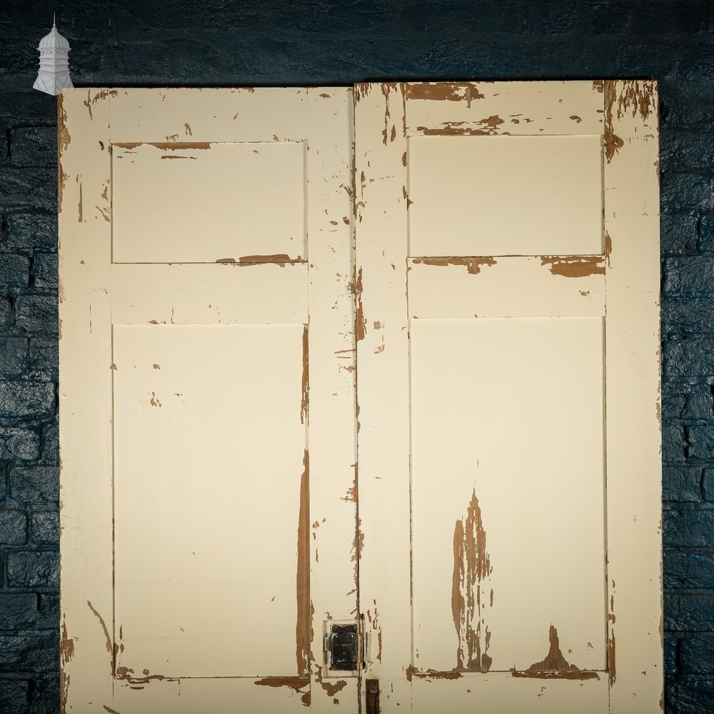 Three-panel Cupboard Doors, Pair