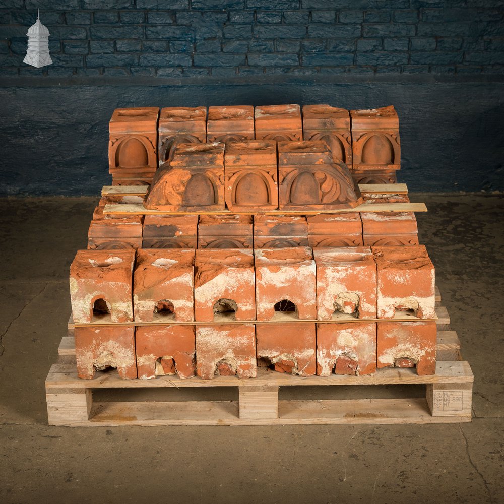 Egg & Dart Header Bricks, Batch of 55 - A Run of 8.5 Metres