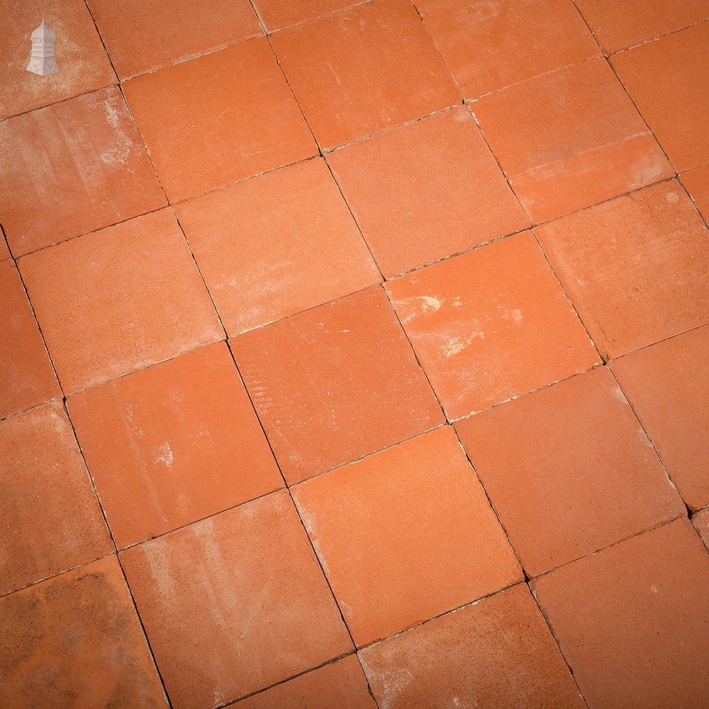 6 x 6 Red Quarry Tiles - Batch of 170 - 3.8 Square Metres