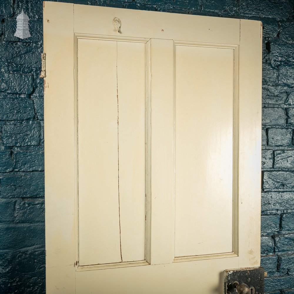 White Painted Door, Victorian 4 panel with white painted finish