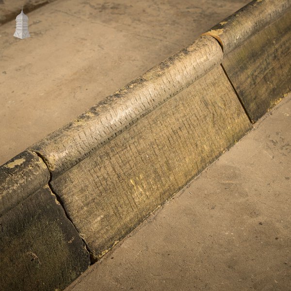 Wave-scroll Coping Bricks, Buff - A Run of 19.5M