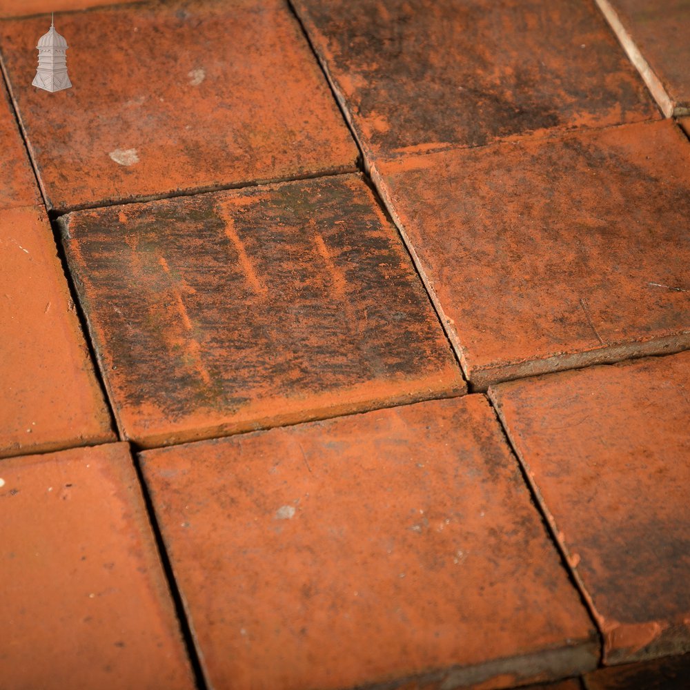 Red Quarry Tiles, 6” x 6” Batch of 215 – 4.5 Square Metres