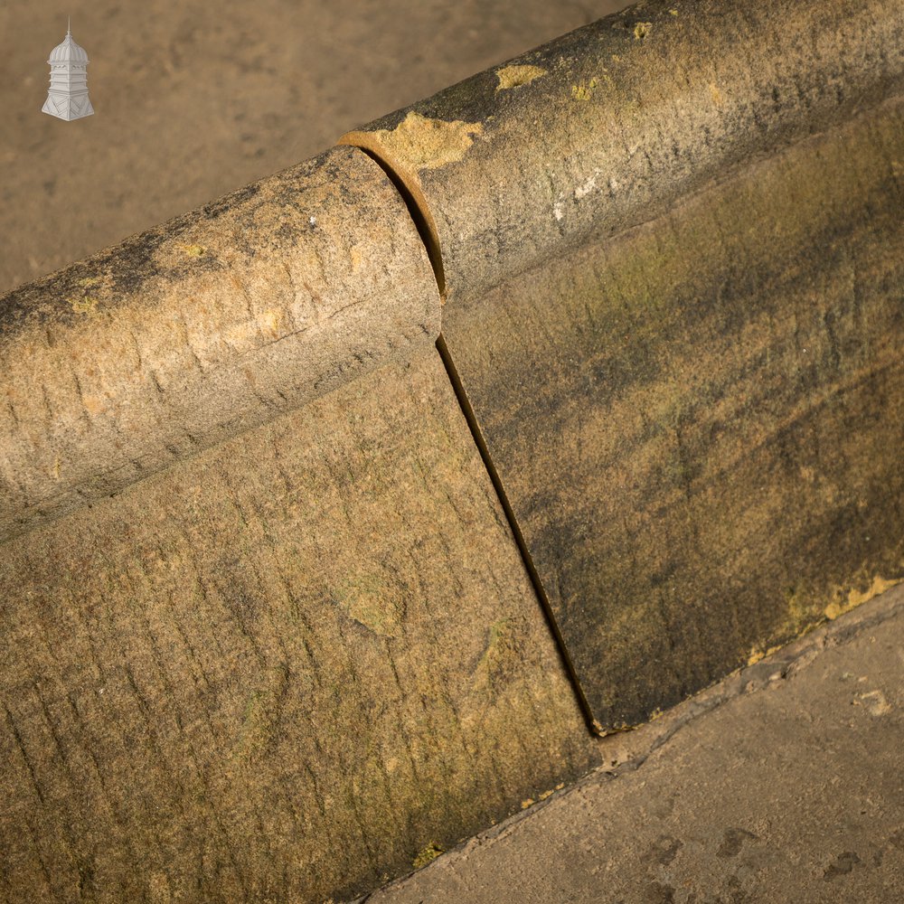 Wave-scroll Coping Bricks, Buff - A Run of 19.5M