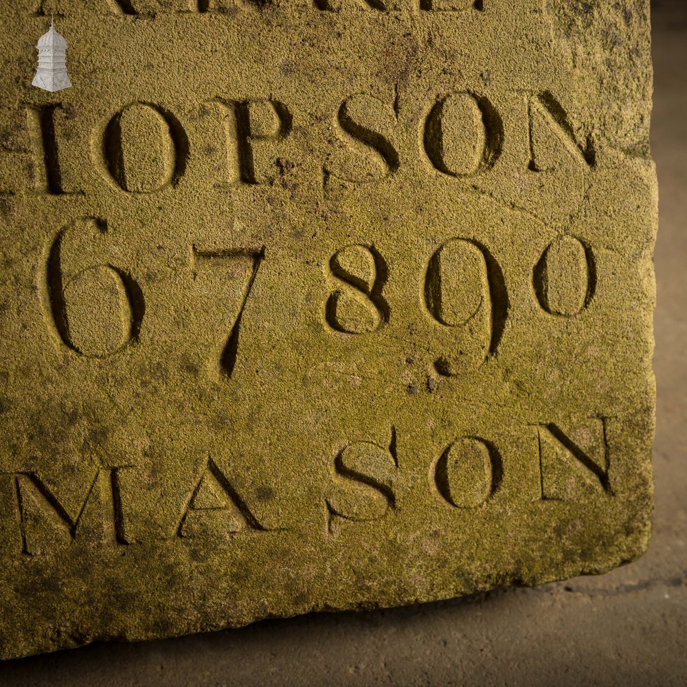 Stonemason’s Sample Stone, John Hopson of Stowmarket
