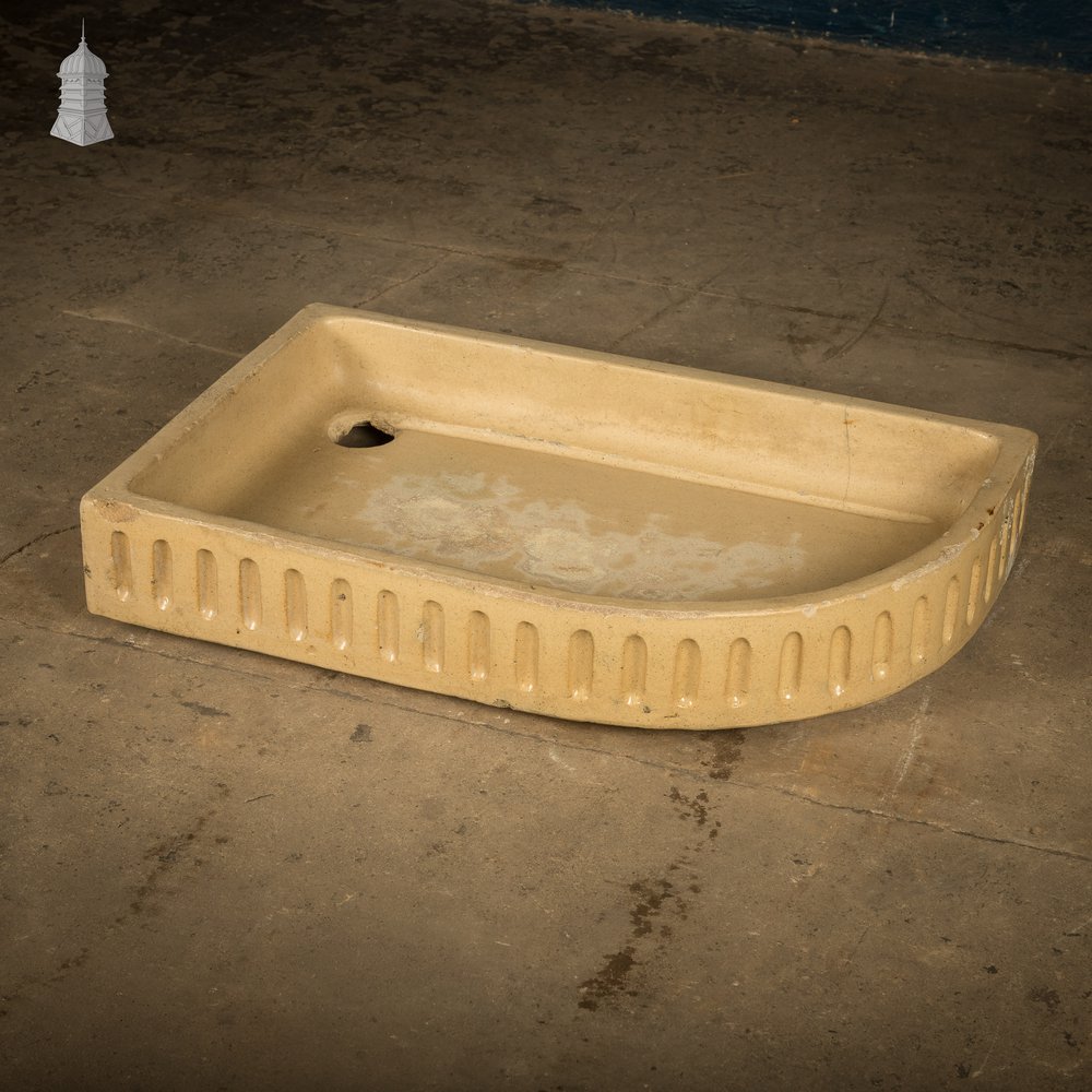 Cane Trough Sink with Fluted Right-hand Return