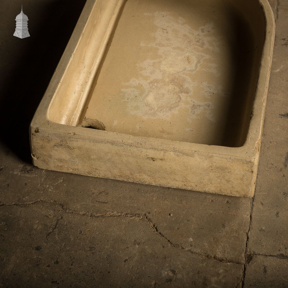 Cane Trough Sink with Fluted Right-hand Return