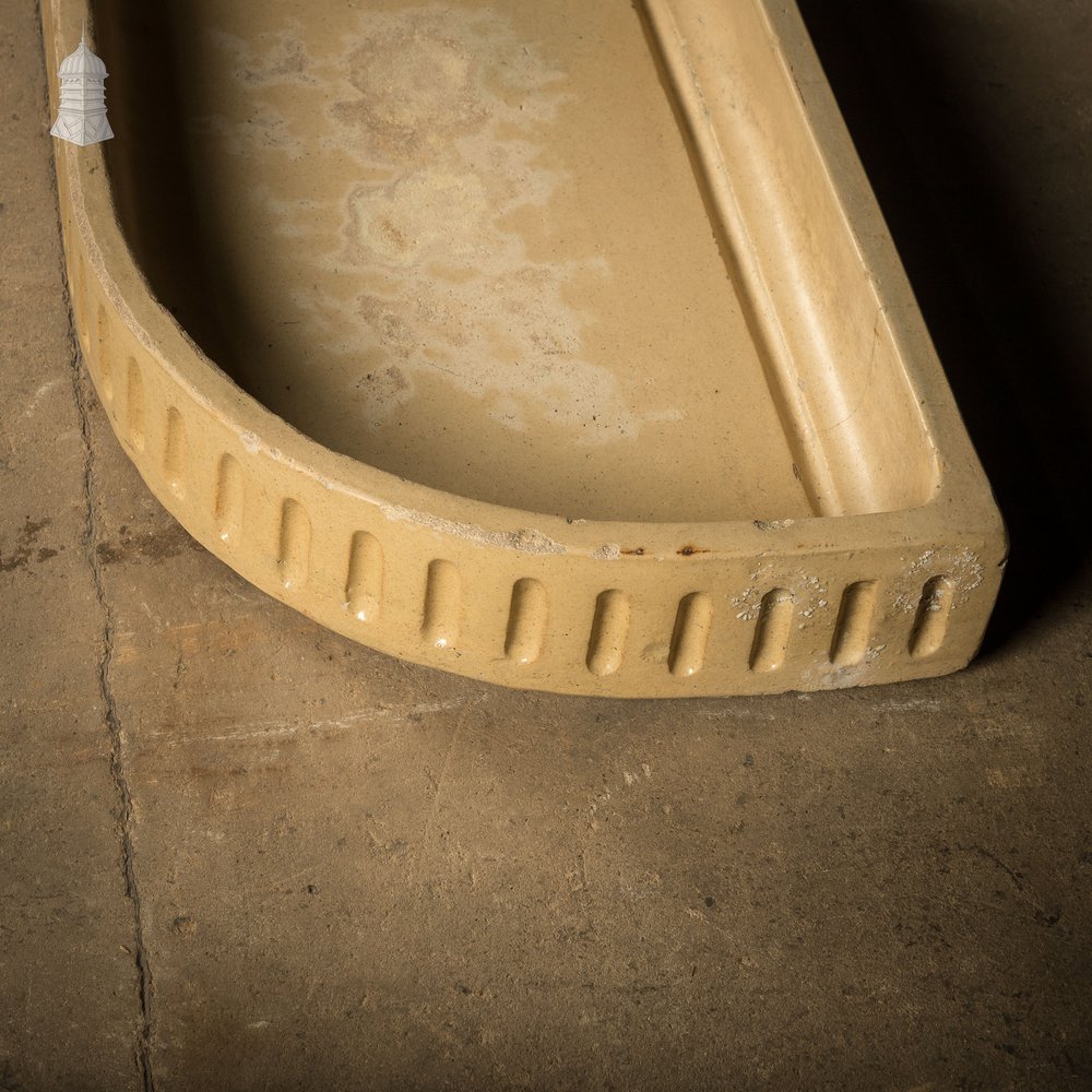 Cane Trough Sink with Fluted Right-hand Return