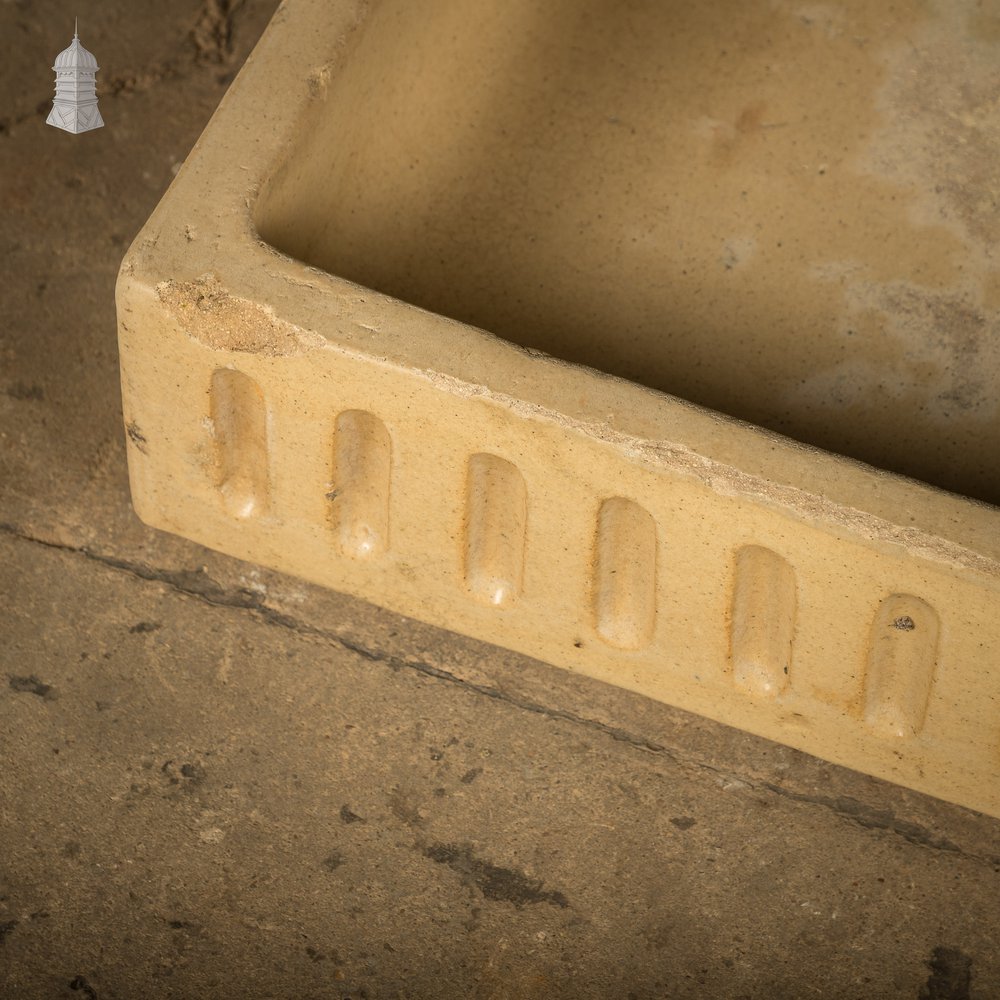 Cane Trough Sink with Fluted Right-hand Return