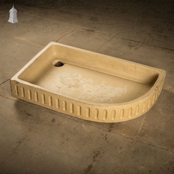 Cane Trough Sink with Fluted Right-hand Return