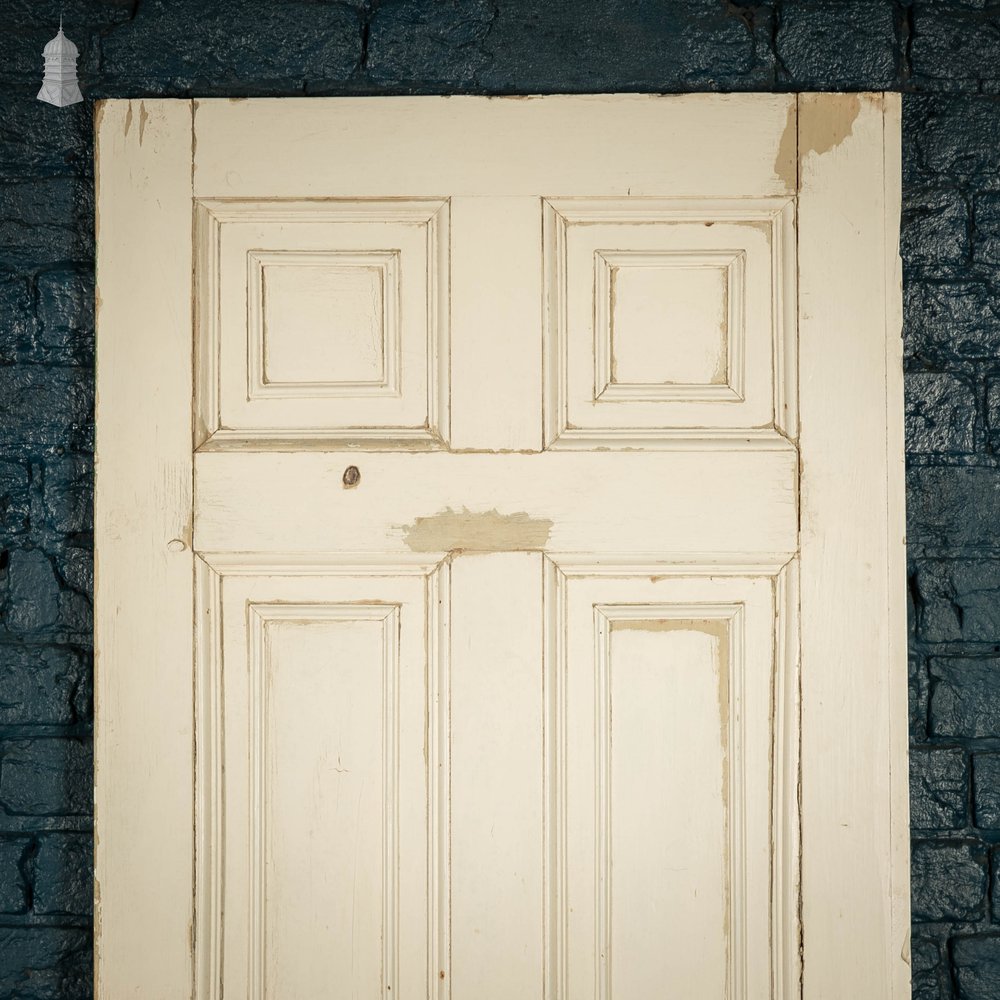 Pine Paneled Door, 6 Moulded Panel