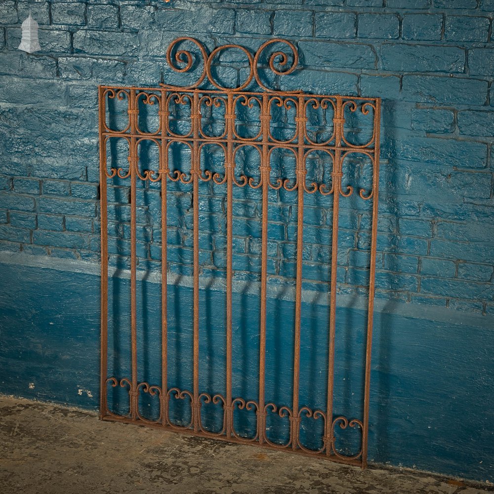 Railing Panel, Wrought Iron Scroll Design Gate Panel