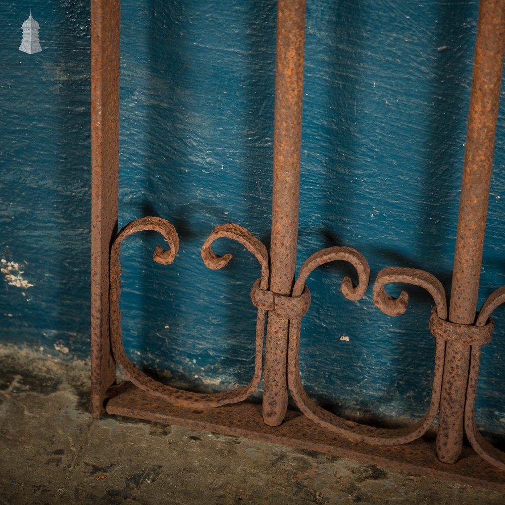 Railing Panel, Wrought Iron Scroll Design Gate Panel