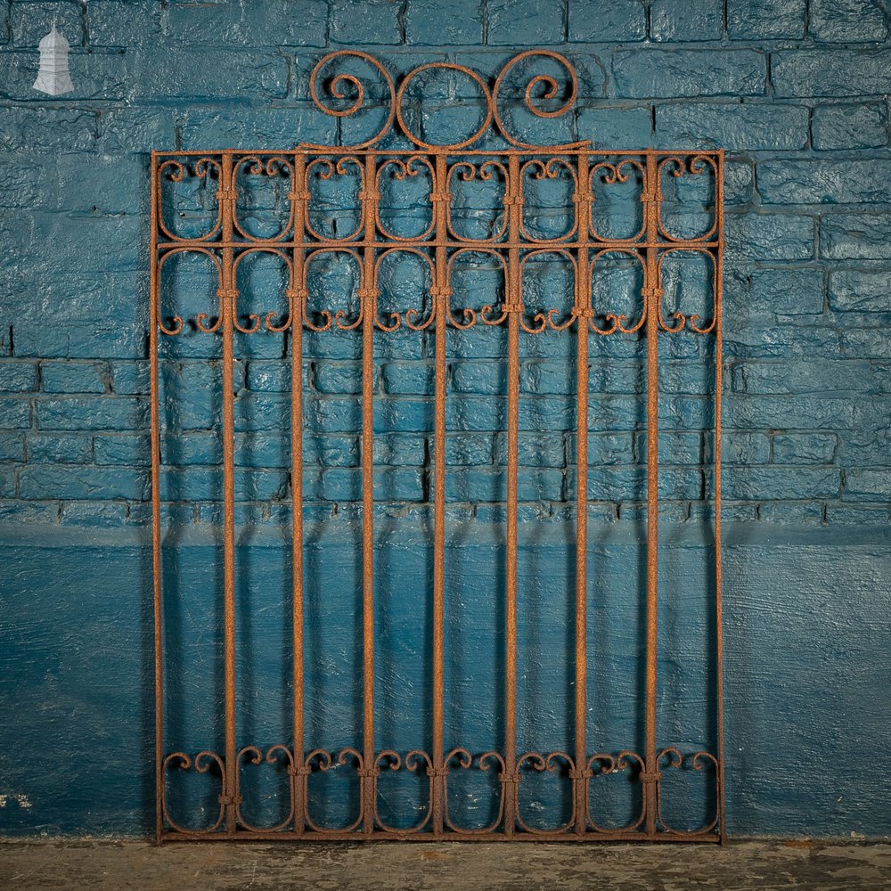 Railing Panel, Wrought Iron Scroll Design Gate Panel