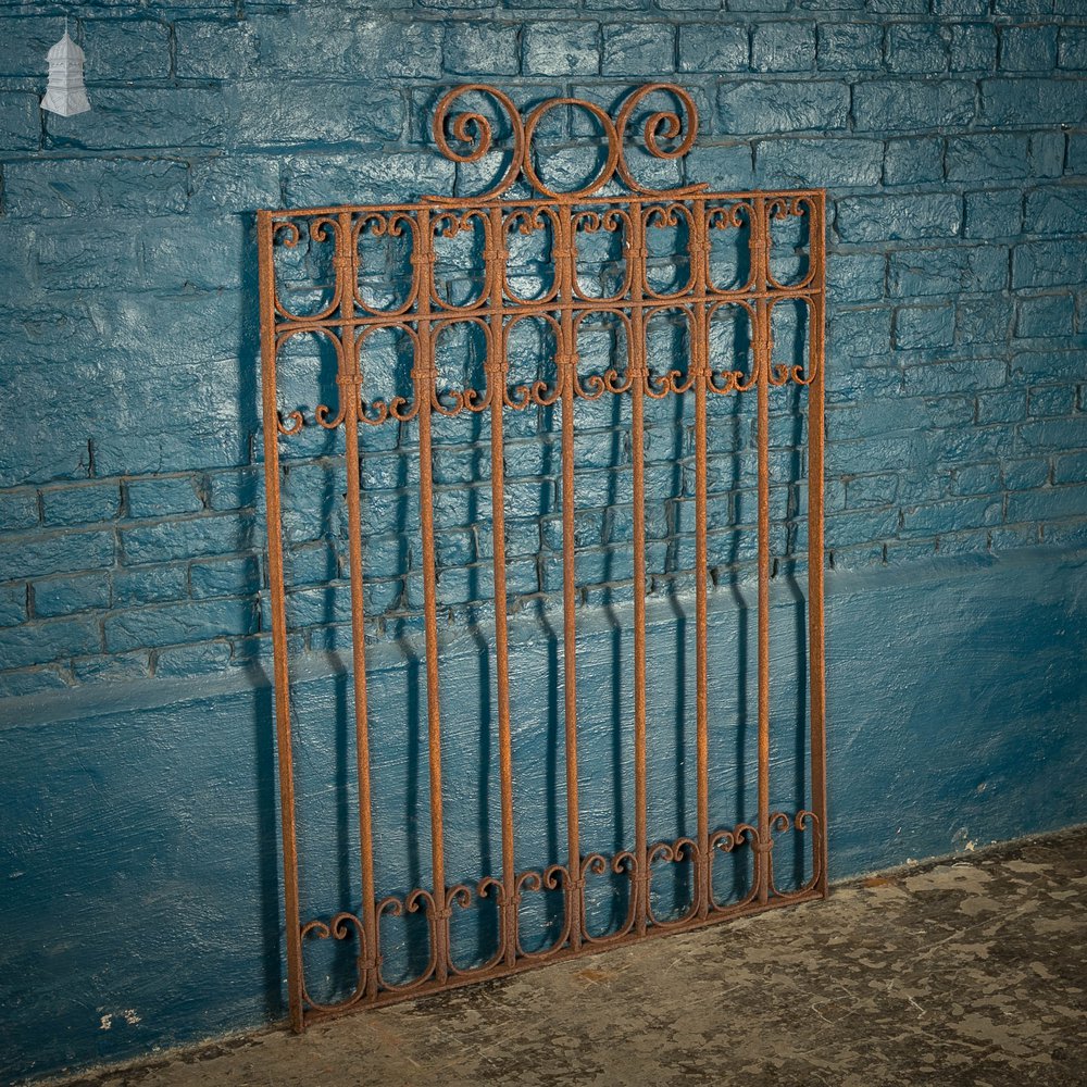 Railing Panel, Wrought Iron Scroll Design Gate Panel