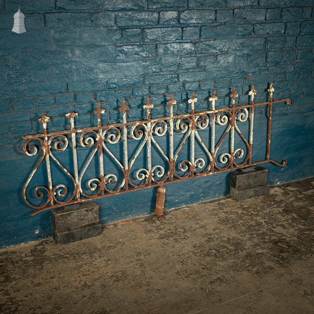 Dwarf Railing Wrought Iron Scroll Design Wall Top Railing Panel