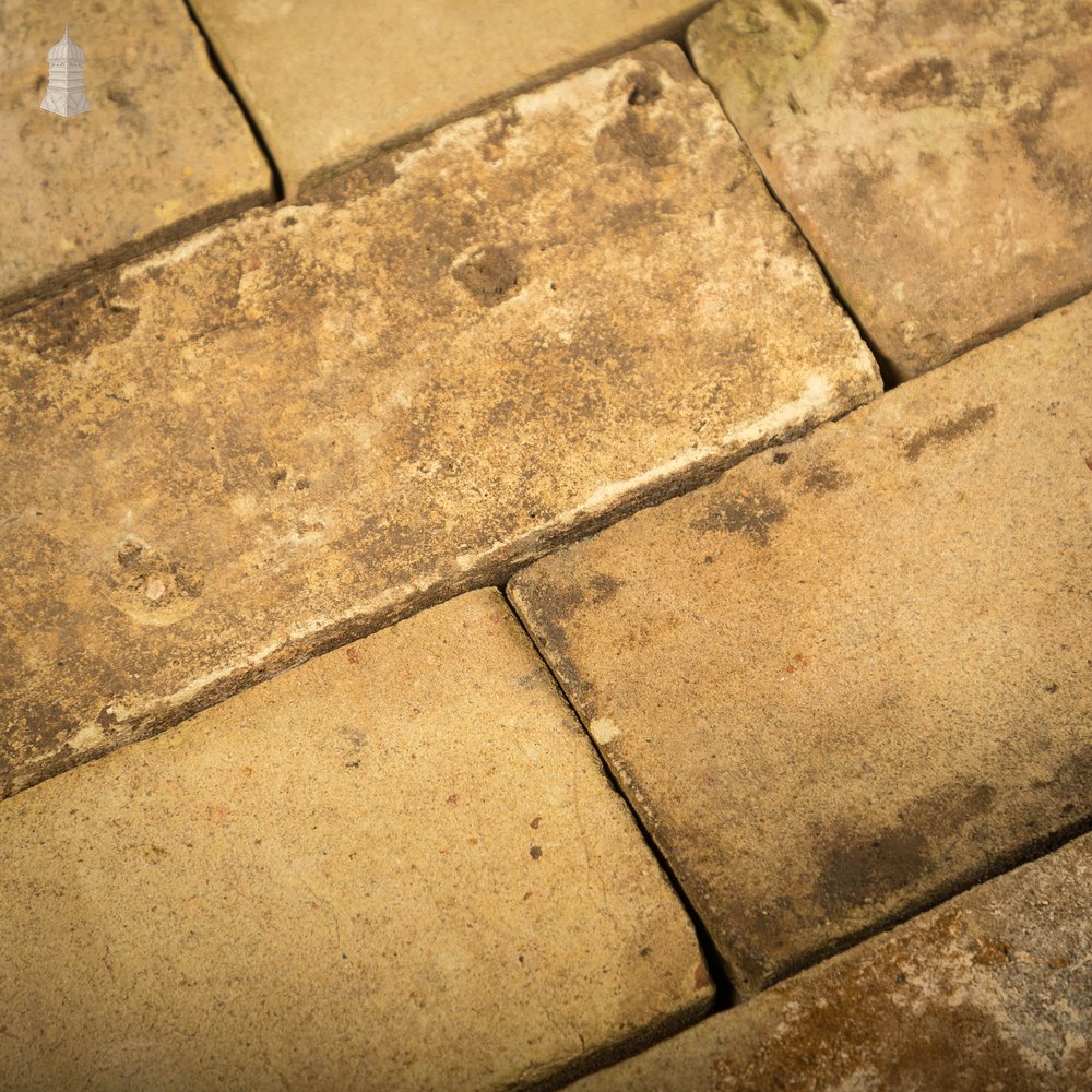 Reclaimed Buff Floor Bricks, Faces show signs of Period Wear and Distress, Batch of 820 – 42 Square Metres