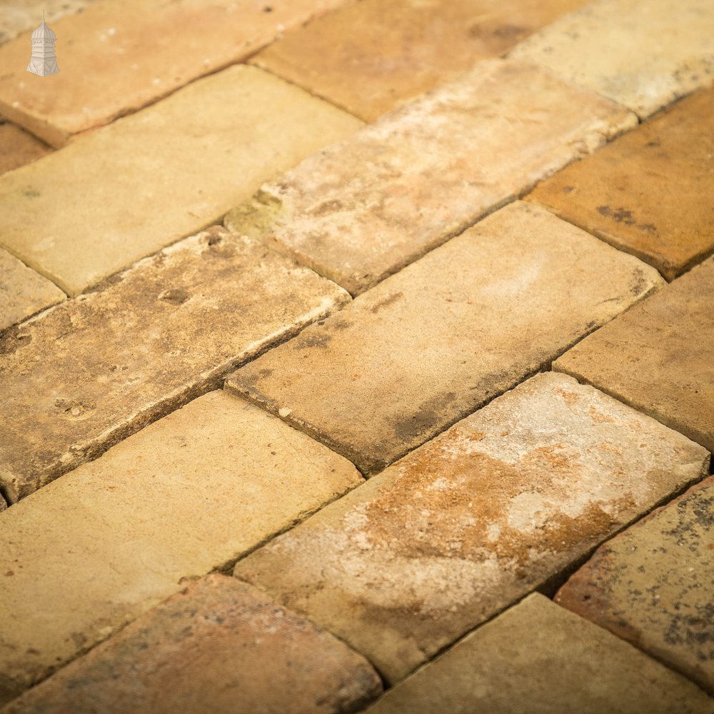 Reclaimed Buff Floor Bricks, Faces show signs of Period Wear and Distress, Batch of 820 – 42 Square Metres