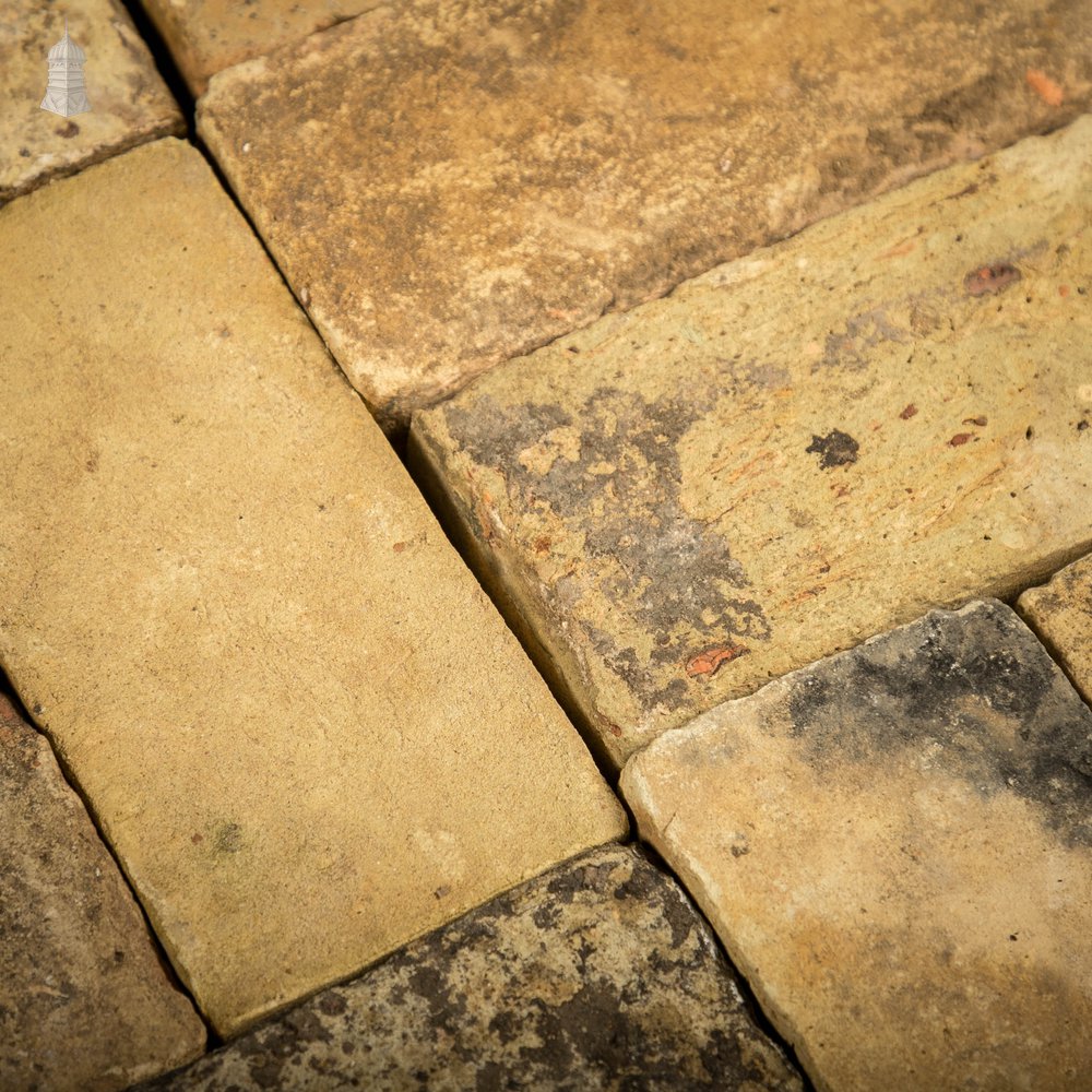 Reclaimed Buff Floor Bricks, Faces show signs of Period Wear and Distress, Batch of 820 – 42 Square Metres