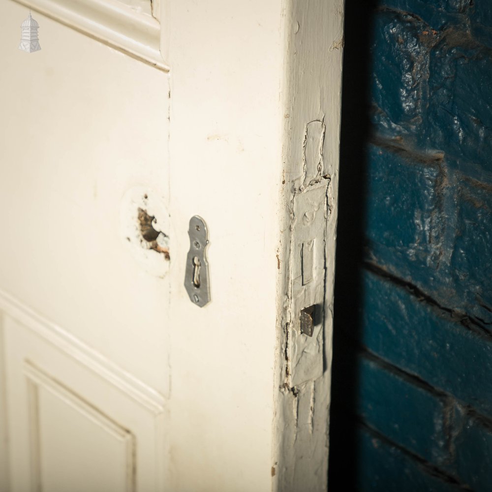 Moulded Panelled Door, White Painted Pine