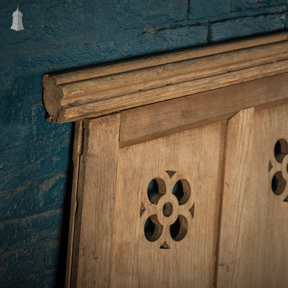 Victorian Staircase Panel, Pitch Pine