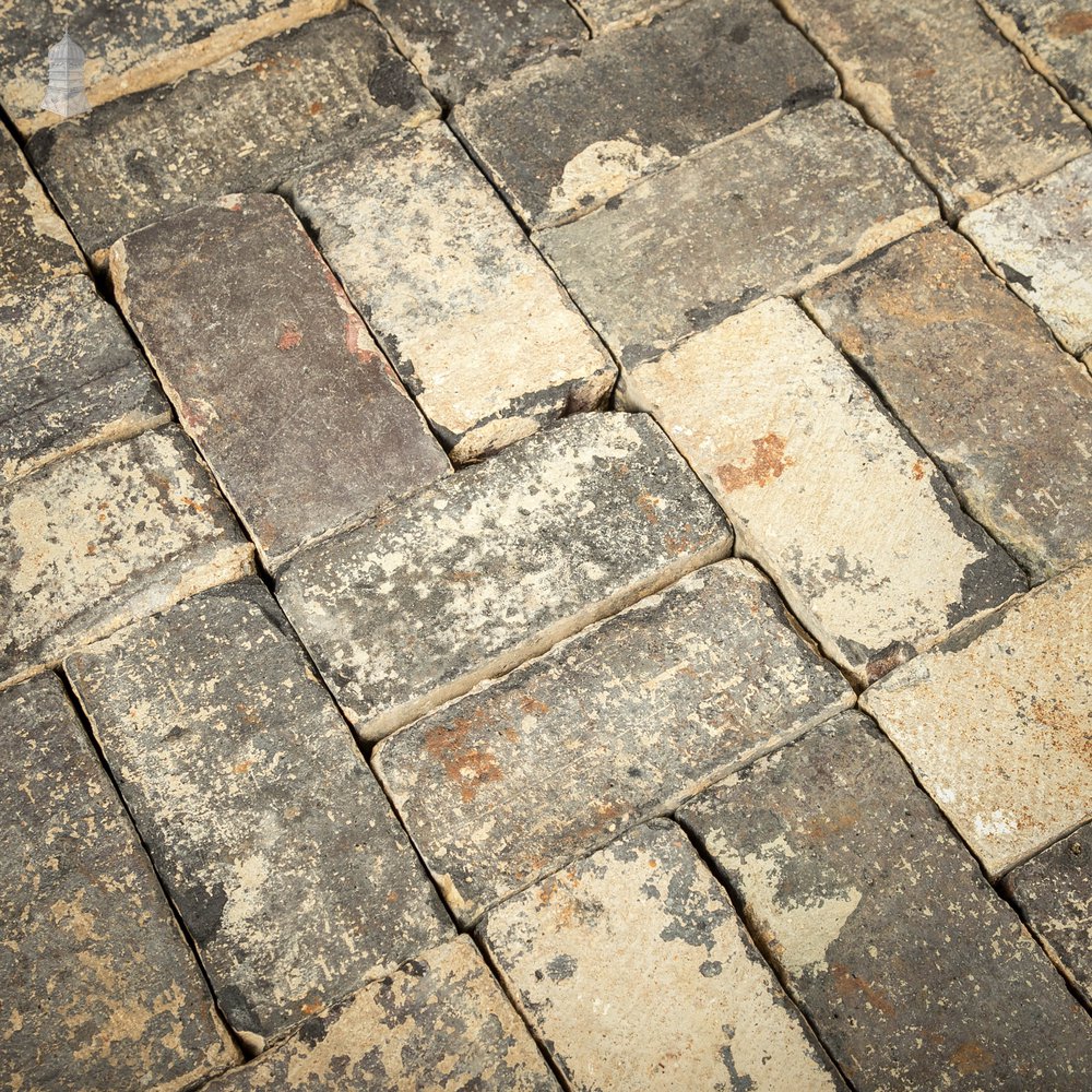 Reclaimed Floor Bricks, Staffordshire Blue Floor Bricks, Batch of 595 - 13.7 Square Metres