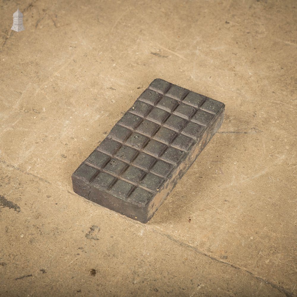 Chocolate Bar Pavers, Reclaimed 32 Block Stable Bricks, Staffordshire Blue Floor Bricks, Batch of 96 – 3.2 Square Metres