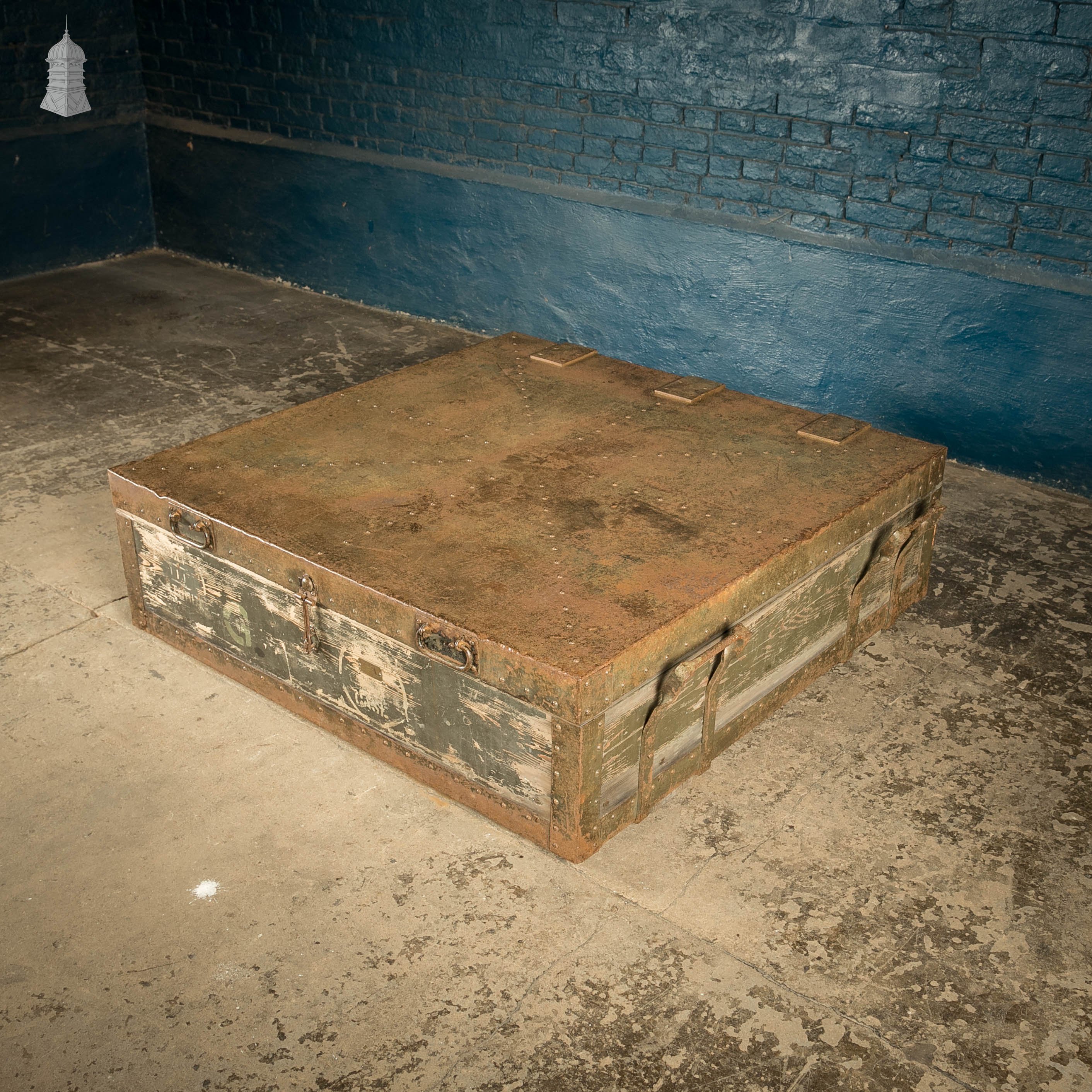 Industrial Shipping Crate, 1920’s Agricultural Parts Box, Wood and ...
