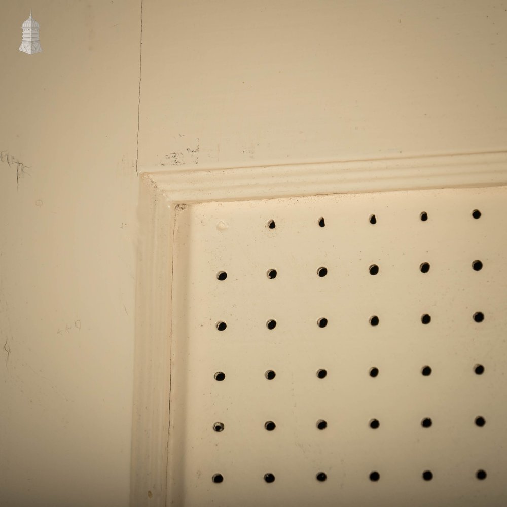 Pine Panelled Door, Fitted with a Pegboard Panel