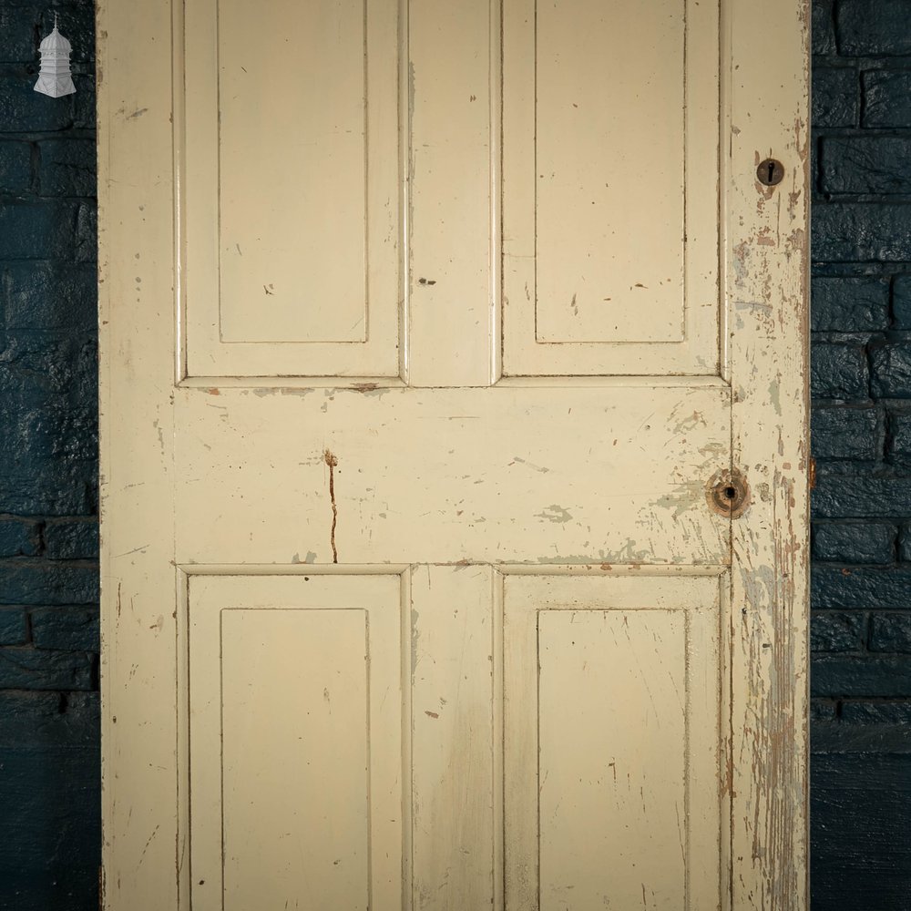 Pine Panelled Door, Moulded 4 Panel