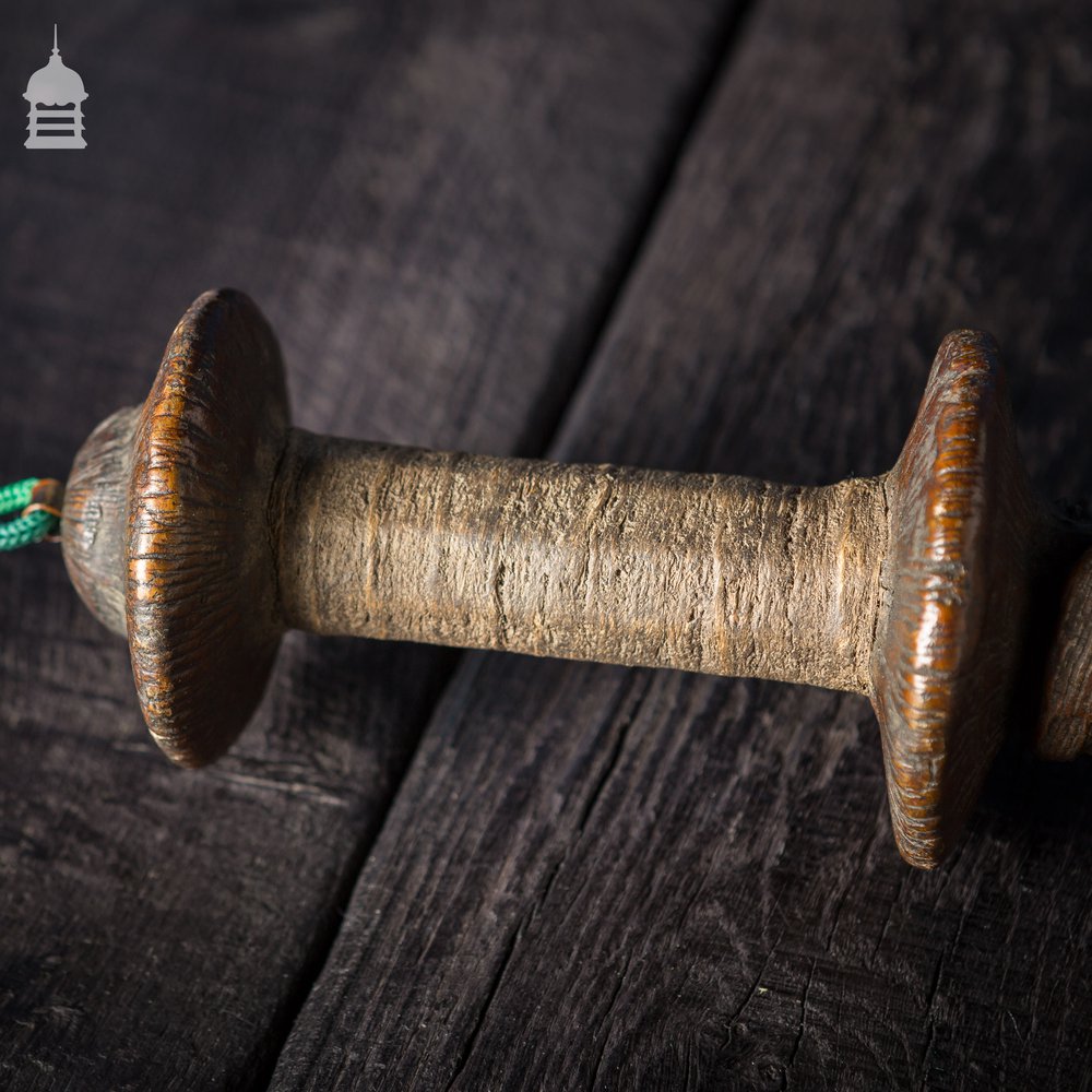 Ceremonial Mace, Intricately Carved Hardwood