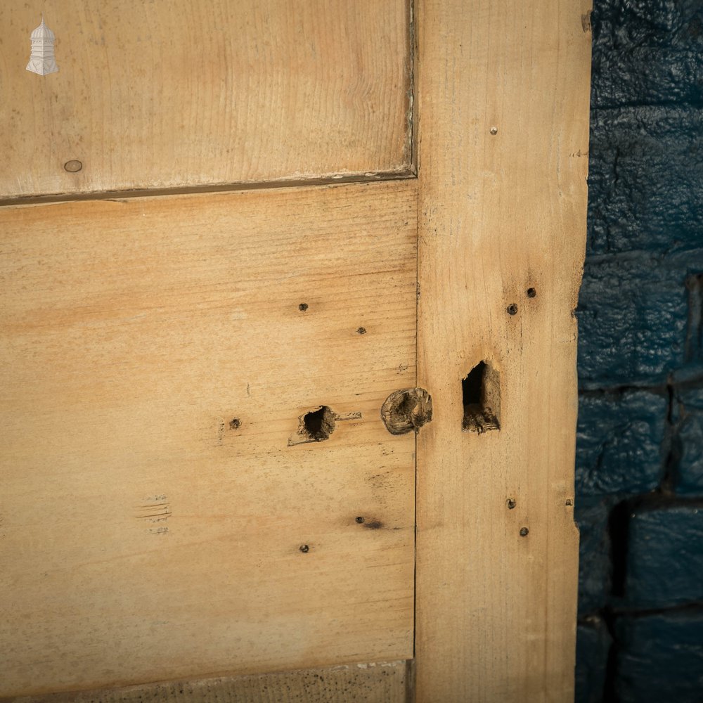 Pine Panelled Door, Stripped Moulded 4 Panel