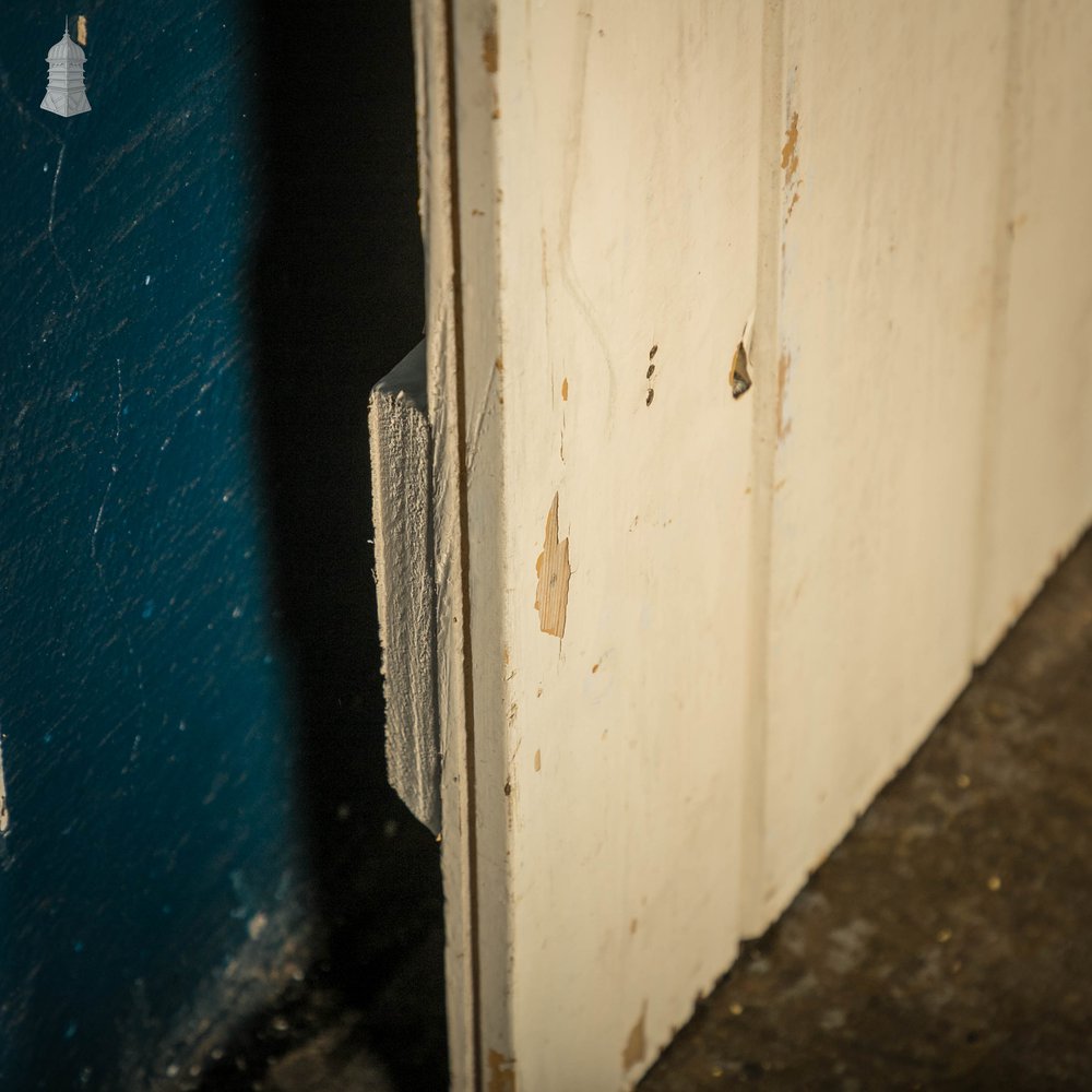 Plank & Ledge Door, White Painted Pine