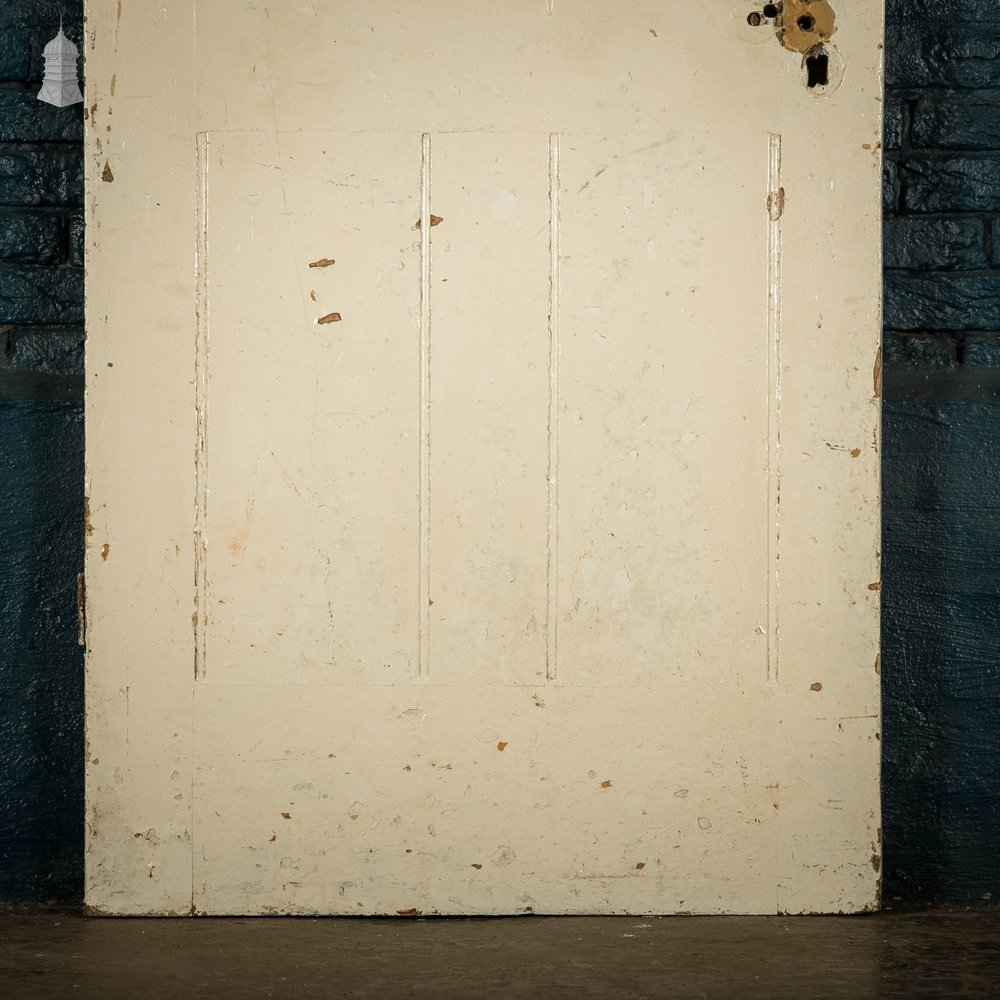 Pine Panelled Door, 4 Panel White Painted