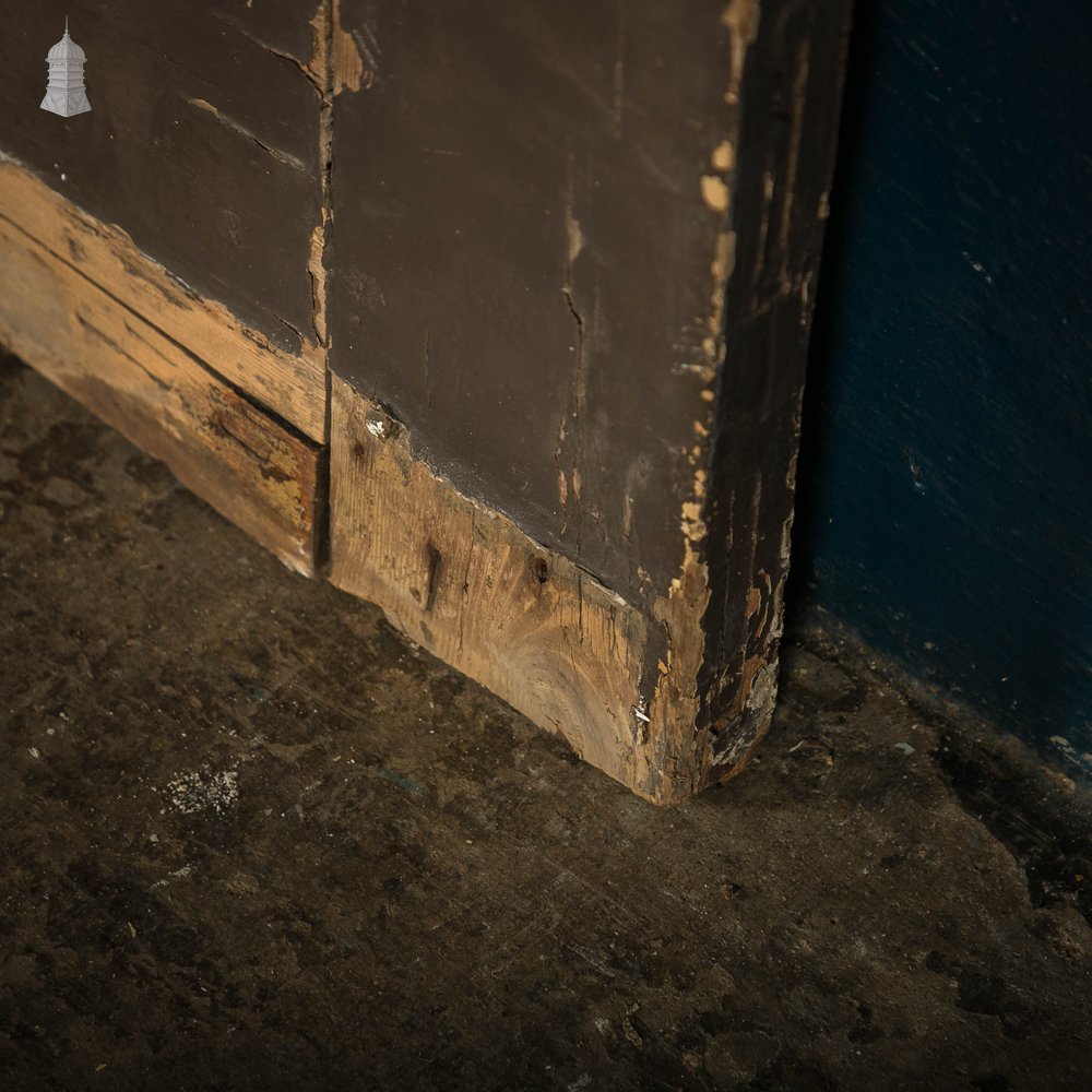 Pine Panelled Front Door, Rolled bead Detail, Brown Painted