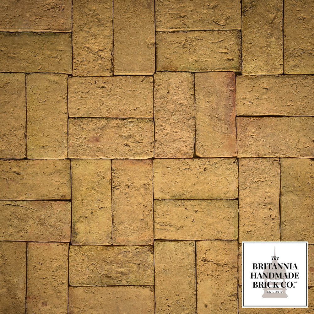 Cut Floor Bricks, ‘Britannia Bricks’ New handmade buff 9” x 4.5”, Batch of 1000 - 26 Square Metres