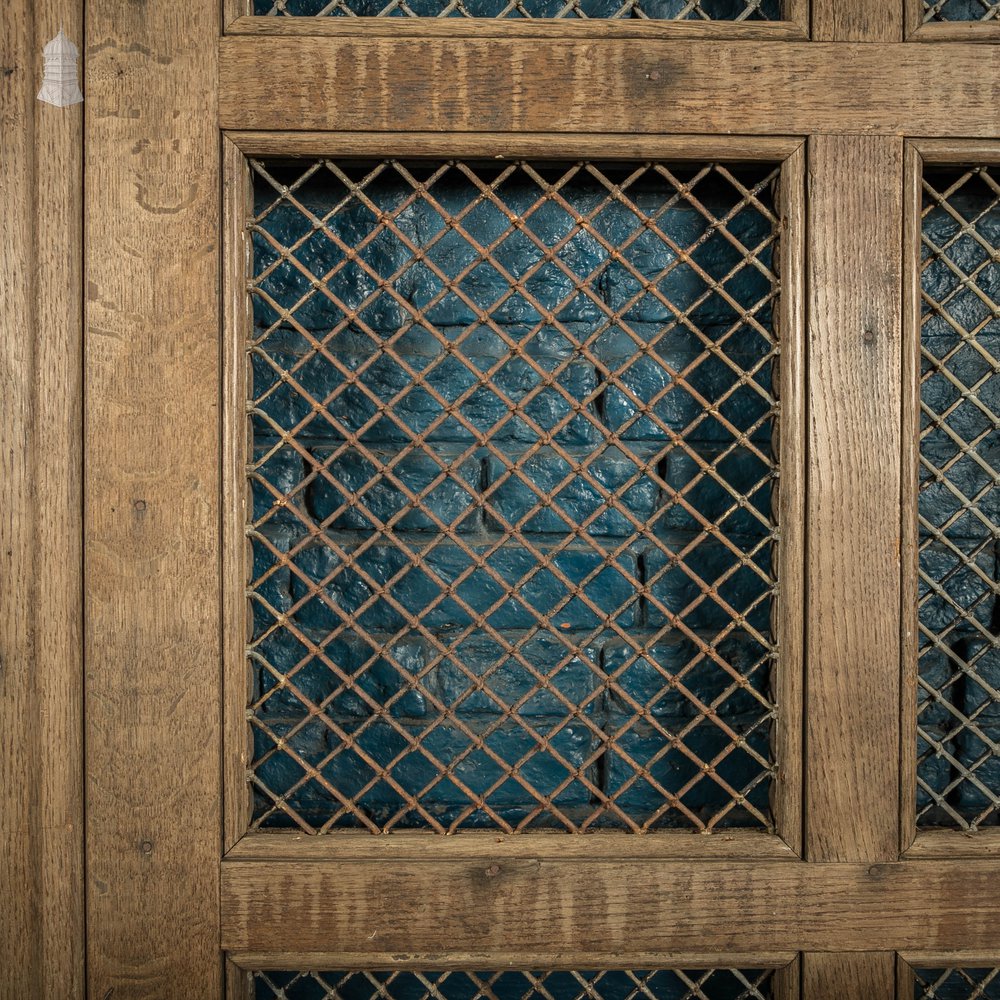 Arched Church Doors, Oak with Mesh Windows