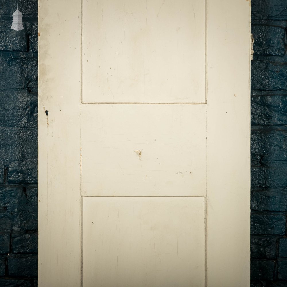 Pine Cupboard Door, 2 Panel White Painted