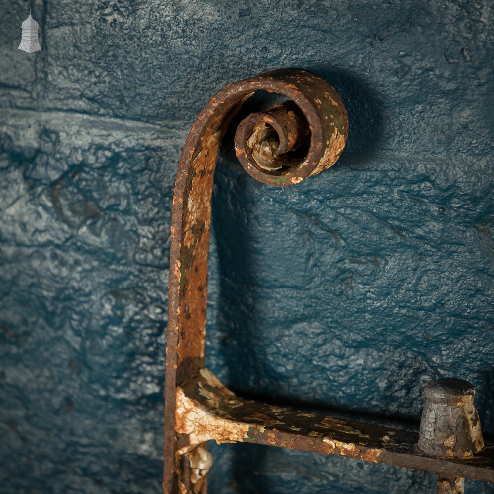 Wrought Iron Gate, Fleur-de-lis Finials