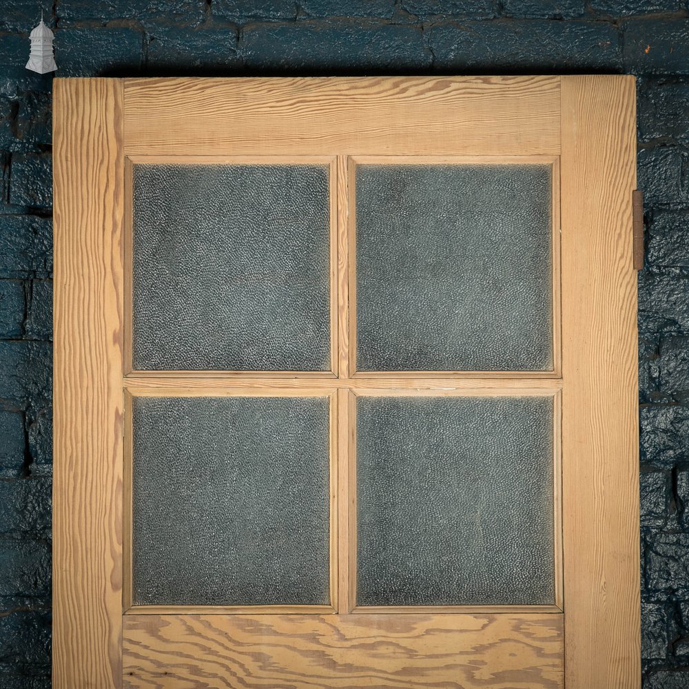 Half Glazed Door, 4 Glazed Over 1 Panel, Pine