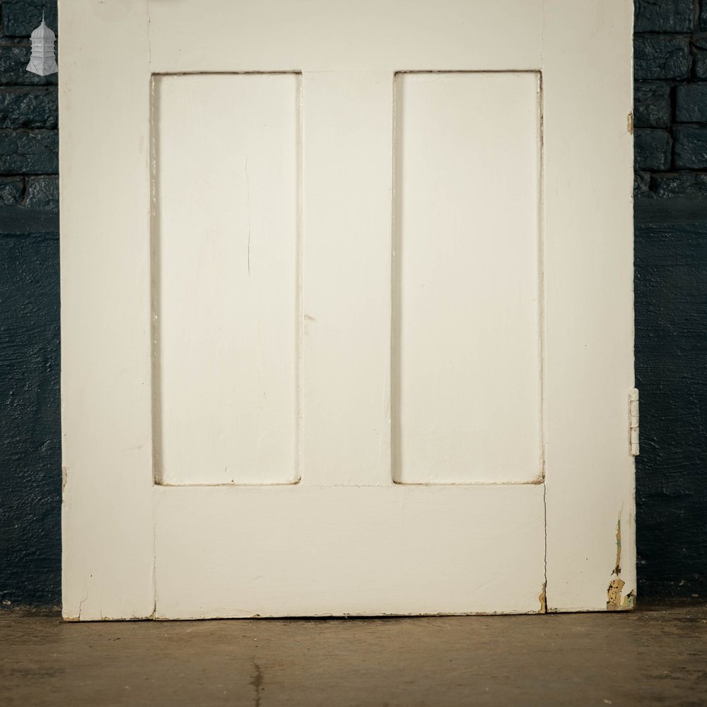 Pine Panelled Door, White Painted 4 Panel