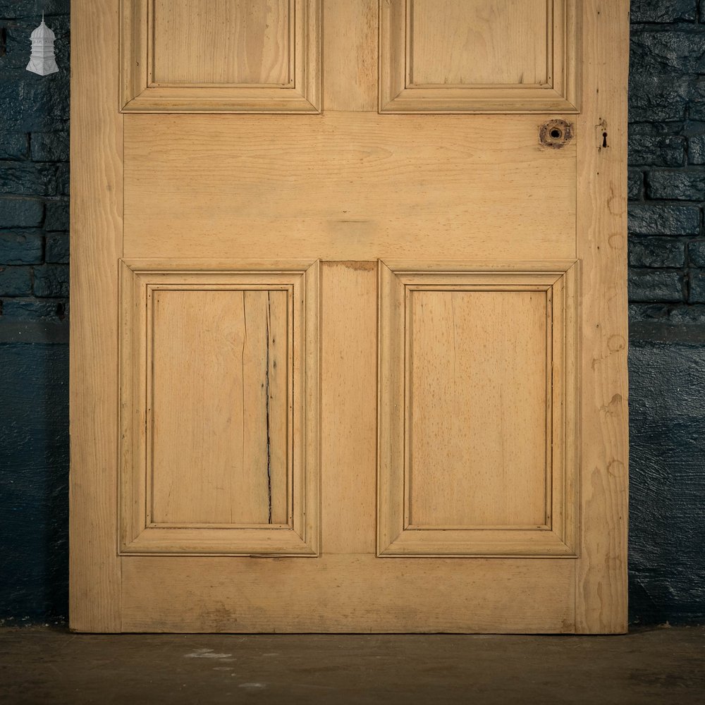 Pine Panelled Door, 5 Moulded Panel