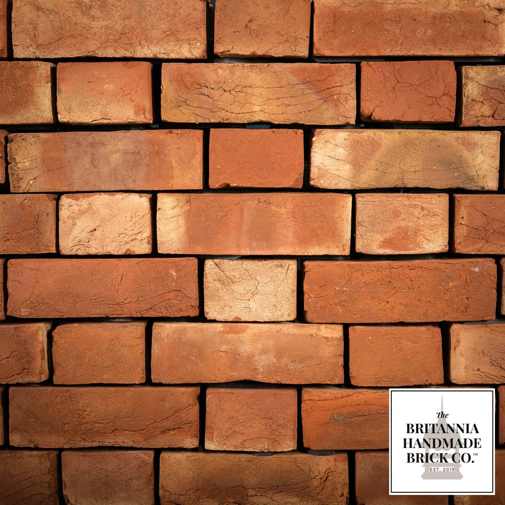 2 3/4" Handmade Red Brick, Period Style 2.75 Inch Facing Bricks