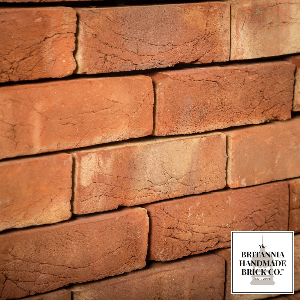 2 3/4" Handmade Red Brick, Period Style Facing Bricks