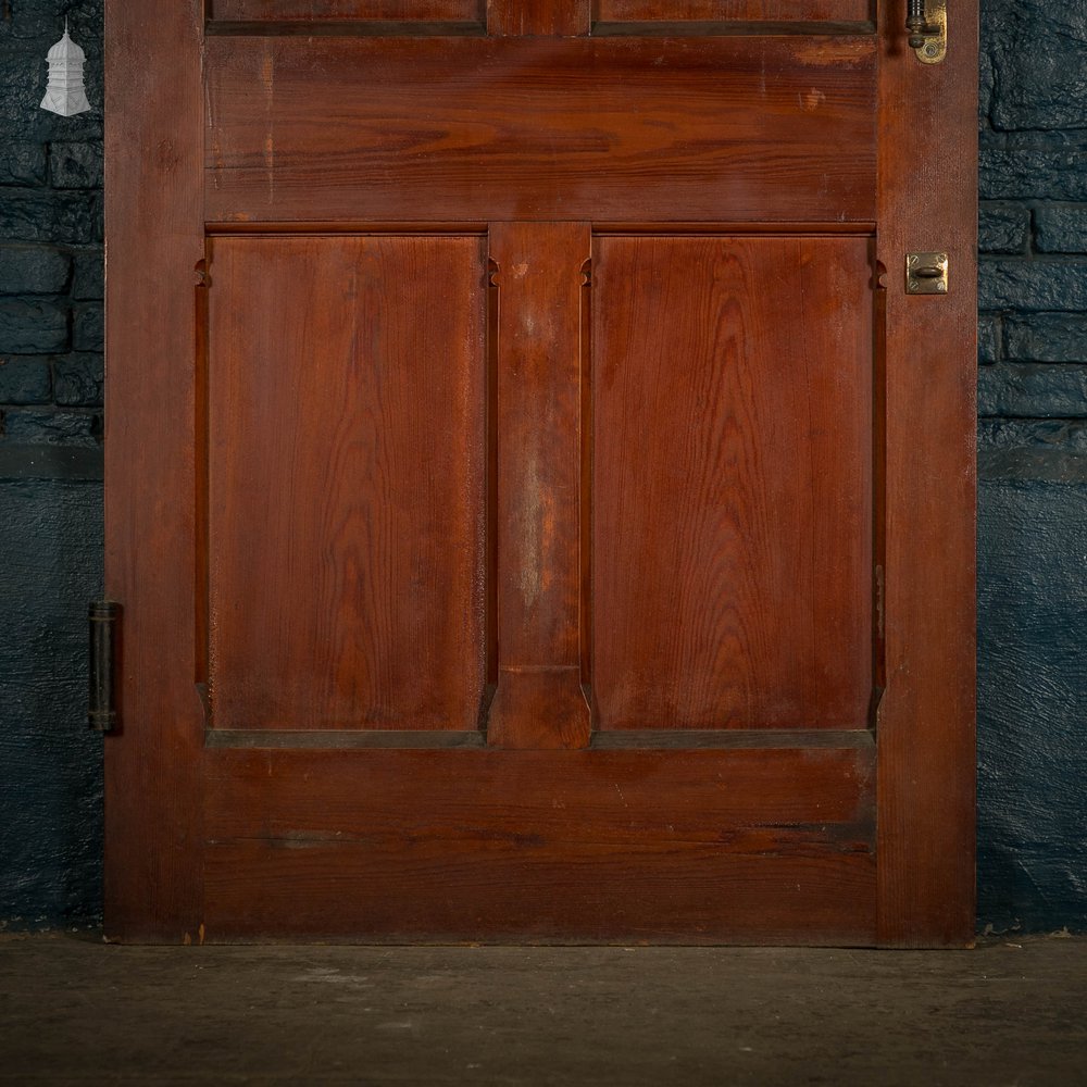 Pitch Pine Panelled Door, 4 Panel with Stop Chamfer